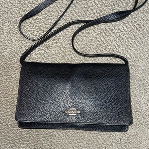 Coach foldover clutch crossbody bag